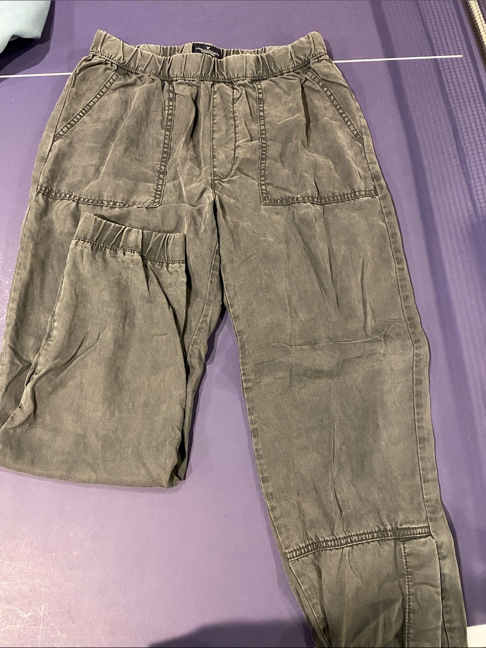American Eagle Outfitters Olive Drawstring Joggers